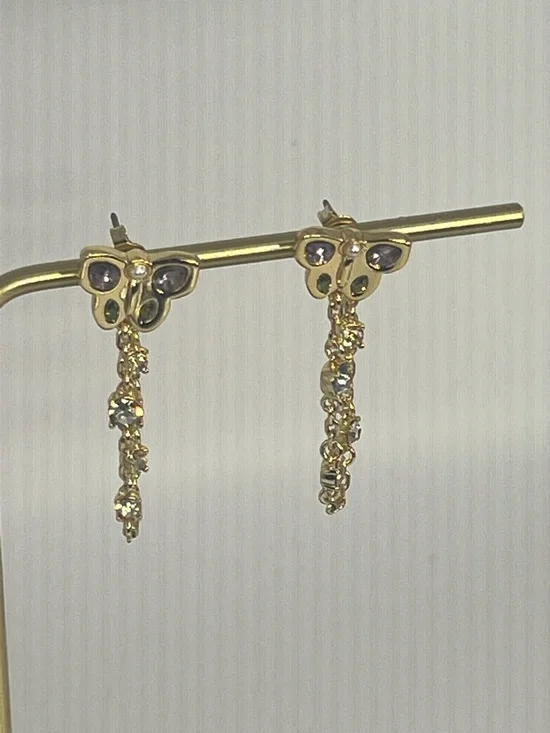 NWT Coach Butterfly Front Back Earrings Multi One Size - Picture 16 of 17